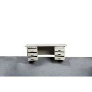 Vintage industrieel LIPS President niervormig bureau 