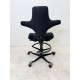 tweedehands - gebruikt - refurbished HAG Capisco 8106 bureaustoel zwart stof voetenring 24 uurstoel