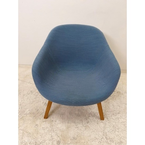 tweedehands - gebruikt - refurbished HAY AAL83 design fauteuil in 3 unieke kleuren goede staat! Kuipstoelen