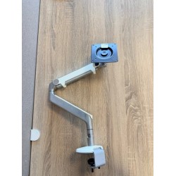 Humanscale M2 single monitorarm gasveer wit gepolijst bladklem gebruikt