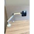 Humanscale M2 single monitorarm gasveer wit gepolijst bladklem gebruikt