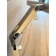 tweedehands - gebruikt - refurbished Humanscale M8 design monitorarm met crossbar voor 2 monitoren wit gepolijst bolt trough bladbevestiging Monitorarmen