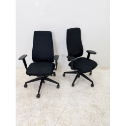 Interstuhl 1S08A office chair, black fabric, 3D and 4D armrests