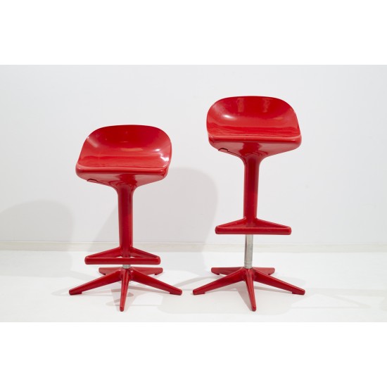 tweedehands - gebruikt - refurbished Kartell Spoon kruk Draaibare stoelen