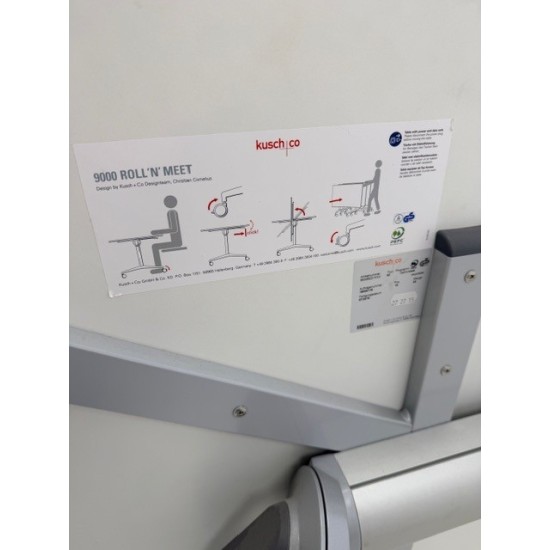 tweedehands - gebruikt - refurbished Kusch+Co 9000 Roll N Meet Klaptafel eiken melamine 160x80 Thuiswerk bureau