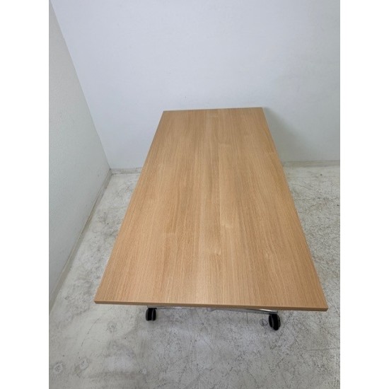 tweedehands - gebruikt - refurbished Kusch+Co 9000 Roll N Meet Klaptafel eiken melamine 160x80 Thuiswerk bureau