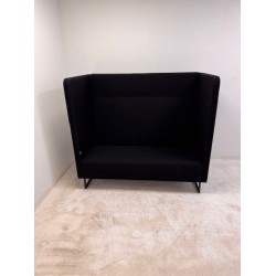Lande 1st Class acoustic 2-seater sofa black