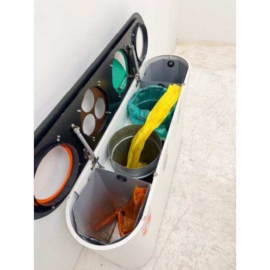 tweedehands - gebruikt - refurbished Lune Split afvalbak met scheidingsunit Prullenbak