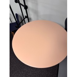 Midj Plisse Bistrot table 70 cm pink / metal top showroom model