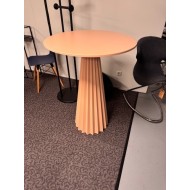 Midj Plisse Bistrot table 70 cm pink / metal top showroom model