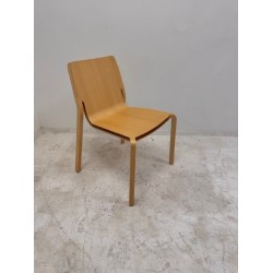 Mitab Layer wooden designer chair showroom model