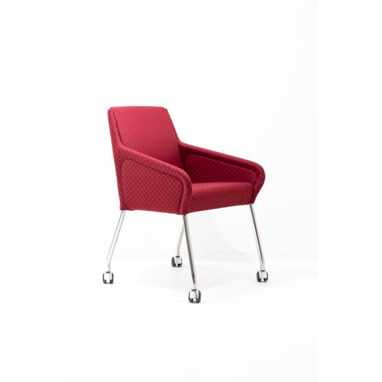 tweedehands - gebruikt - refurbished Mitab Tweed vergaderstoel 4poot Fauteuils