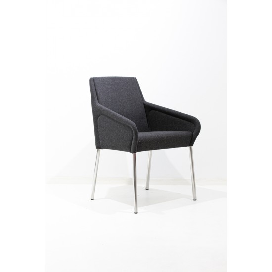 tweedehands - gebruikt - refurbished Mitab Tweed vergaderstoel 4poot Fauteuils
