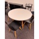 tweedehands gebruikt refurbished Conference table Mobel Linea Nexos round table 120cm white beech showroom model tweedehands - gebruikt - refurbished Mobel Linea Nexos round table 120cm white beech showroom model Conference table