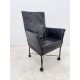 tweedehands - gebruikt - refurbished Montis Chaplin Armchair black leather wheels Chairs 4 legs