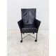 tweedehands - gebruikt - refurbished Montis Chaplin Armchair black leather wheels Chairs 4 legs