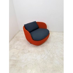 Moooi Bart swivel design fauteuil rood