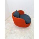 tweedehands - gebruikt - refurbished Moooi Bart swivel design fauteuil rood Fauteuils