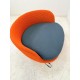 tweedehands - gebruikt - refurbished Moooi Bart swivel design fauteuil rood Fauteuils