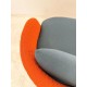 tweedehands - gebruikt - refurbished Moooi Bart swivel design fauteuil rood Fauteuils