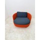 tweedehands - gebruikt - refurbished Moooi Bart swivel design fauteuil rood Fauteuils