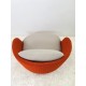 tweedehands - gebruikt - refurbished Moooi Bart swivel design fauteuil rood Fauteuils
