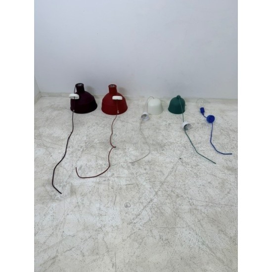 tweedehands - gebruikt - refurbished Muuto diverse design kleurrijke hanglampen - in zeer goede staat Design verlichting