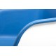 gebruikte Muuto Fiber Armchair Blue Leather tweedehands Bucket seat chairs