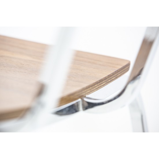 tweedehands - gebruikt - refurbished Vintage Design Schoolchair Wood Chairs 4 legs