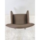 tweedehands - gebruikt - refurbished Leather armchair on wheels for hard floors, delivery color Chairs 4 legs