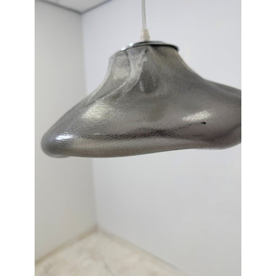 tweedehands - gebruikt - refurbished Glasvezel glas organische designn hanglamp Hanglamp