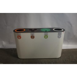 Lune Split waste bin with separation unit