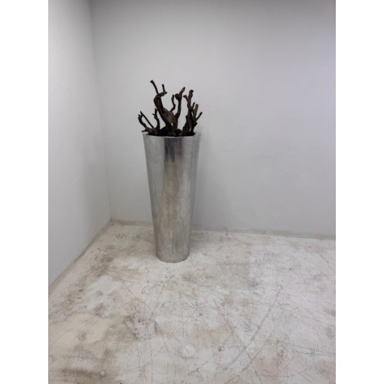 tweedehands - gebruikt - refurbished Aluminum conical plant pot 120 cm high Armchair