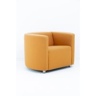 Round Orange Armchair