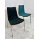 tweedehands - gebruikt - refurbished Upholstered chair with wooden shell - stackable, various colors Chairs 4 legs