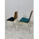 tweedehands - gebruikt - refurbished Upholstered chair with wooden shell - stackable, various colors Chairs 4 legs