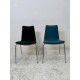 tweedehands - gebruikt - refurbished Upholstered chair with wooden shell - stackable, various colors Chairs 4 legs