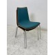 tweedehands - gebruikt - refurbished Upholstered chair with wooden shell - stackable, various colors Chairs 4 legs