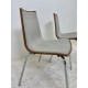 tweedehands - gebruikt - refurbished Upholstered chair with wooden shell - stackable, various colors Chairs 4 legs