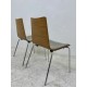 tweedehands - gebruikt - refurbished Upholstered chair with wooden shell - stackable, various colors Chairs 4 legs