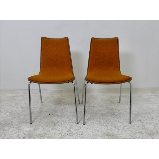 tweedehands - gebruikt - refurbished Upholstered chair with wooden shell - stackable, various colors Chairs 4 legs