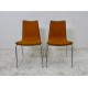 tweedehands - gebruikt - refurbished Upholstered chair with wooden shell - stackable, various colors Chairs 4 legs