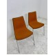 tweedehands - gebruikt - refurbished Upholstered chair with wooden shell - stackable, various colors Chairs 4 legs