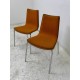 tweedehands - gebruikt - refurbished Upholstered chair with wooden shell - stackable, various colors Chairs 4 legs