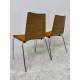 tweedehands - gebruikt - refurbished Upholstered chair with wooden shell - stackable, various colors Chairs 4 legs