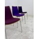 tweedehands - gebruikt - refurbished Upholstered chair with wooden shell - stackable, various colors Chairs 4 legs