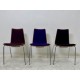 tweedehands - gebruikt - refurbished Upholstered chair with wooden shell - stackable, various colors Chairs 4 legs