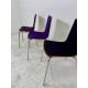 tweedehands - gebruikt - refurbished Upholstered chair with wooden shell - stackable, various colors Chairs 4 legs