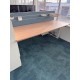 tweedehands - gebruikt - refurbished Palmberg Crew zit-sta bureau wit showroommodel showroom bureaus