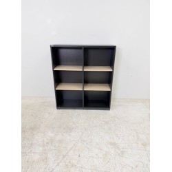 Palmberg Prisma 2 shallow bookcase in anthracite